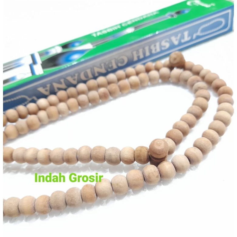 Tasbih kayu cendana wangi  7mm 99butir berikut kotak