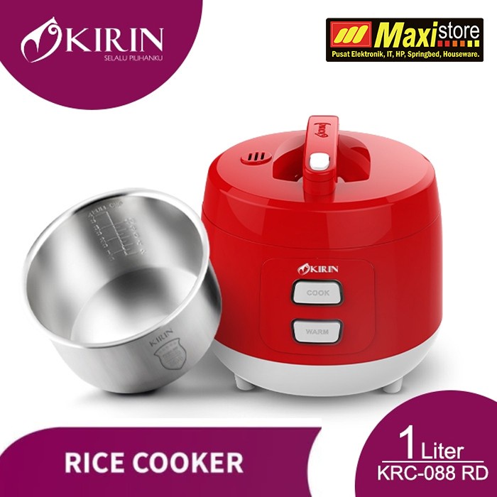 Kirin Magic Com 1 Liter Stainless KRC-088 Red / KRC088 Red / KRC 088 Red