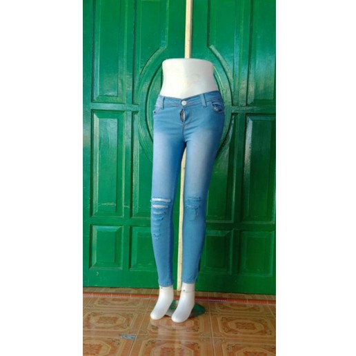 celanajeans skinny wanita sobek motif MNR