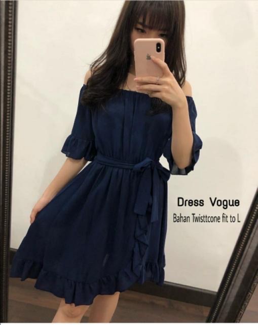 JCM- DRESS VOGUE / Dress Wanita kekinian / Dress wanita korea murah