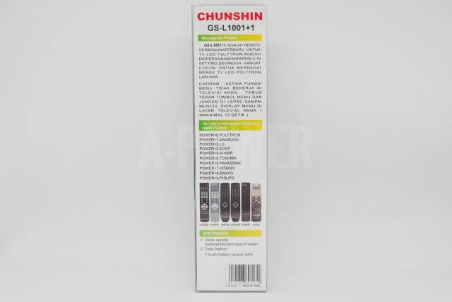 Chunshin - Remote TV Polytron (langsung pakai)