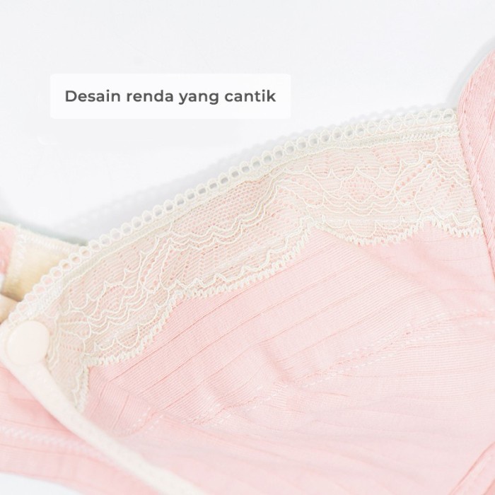 Mooimom Bra Hamil &amp; Menyusui Bukaan Depan Lace Front Buckle