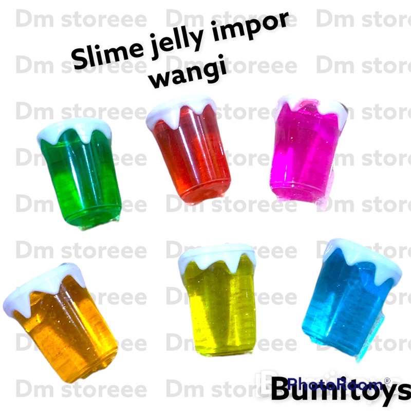 mainan slime jelly glitter impor murah / slem impor / slime jiggly