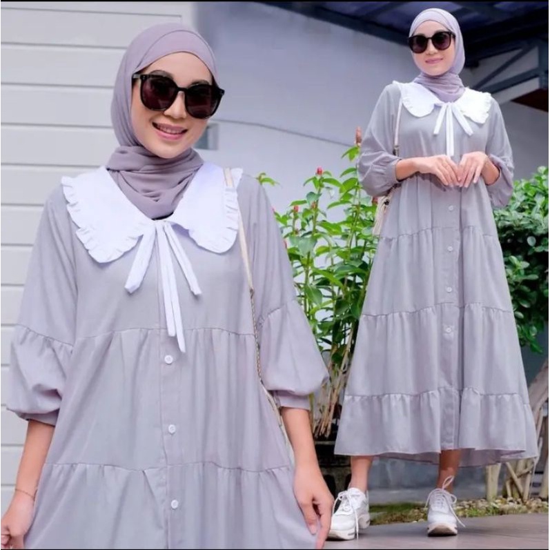 ARNITA MIDI DRESS GAMIS MUSLIM MATT WOLLY