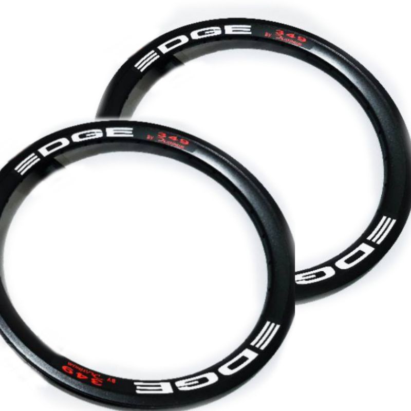 sepasang velg edge 16 x 1 3/8 349 32 hole - velg 16 plus + 32H murah 30mm sepeda