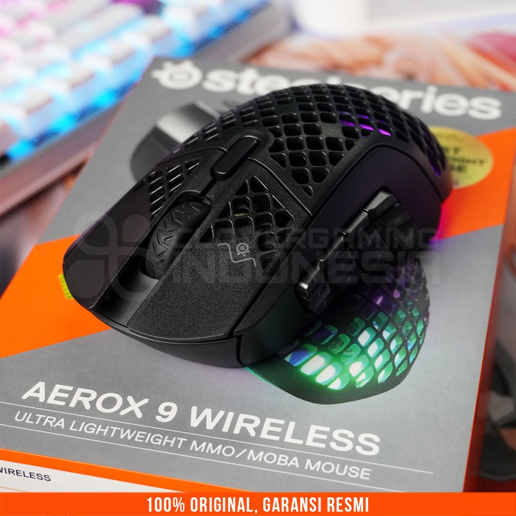 Steelseries Aerox 9 Wireless RGB - Ultra Lightweight Gaming Mouse