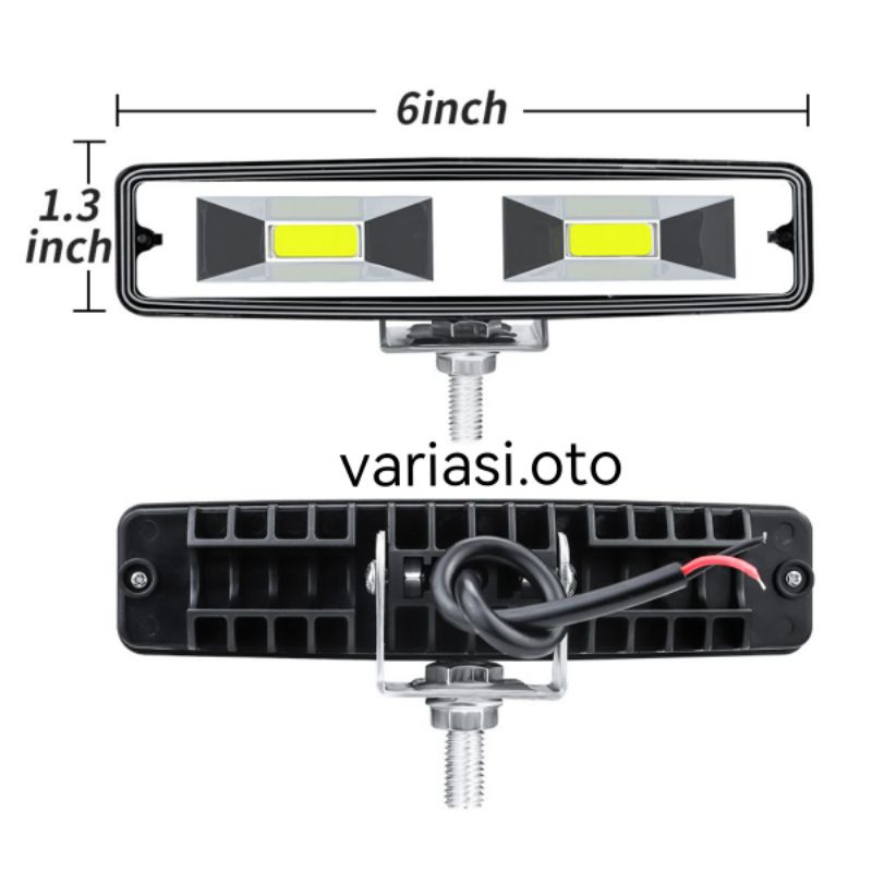 LAMPU TEMBAK SOROT LED BAR CREE CWL WORKLIGHT COB 48W DAN 16 MATA 36W 12VOLT LAMPU LED MOBIL&amp; MOTOR