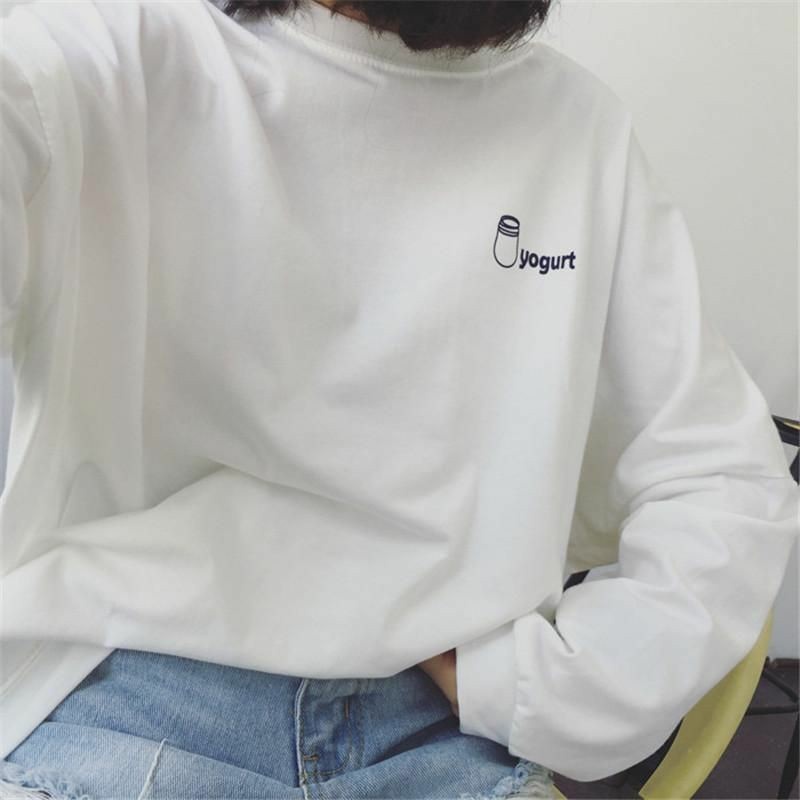 BORDIR SWEATER YOGURT BOTTLE SIMPLE BORDIR / SWEATER WANITA TEBAL / SWEATER BORDIR
