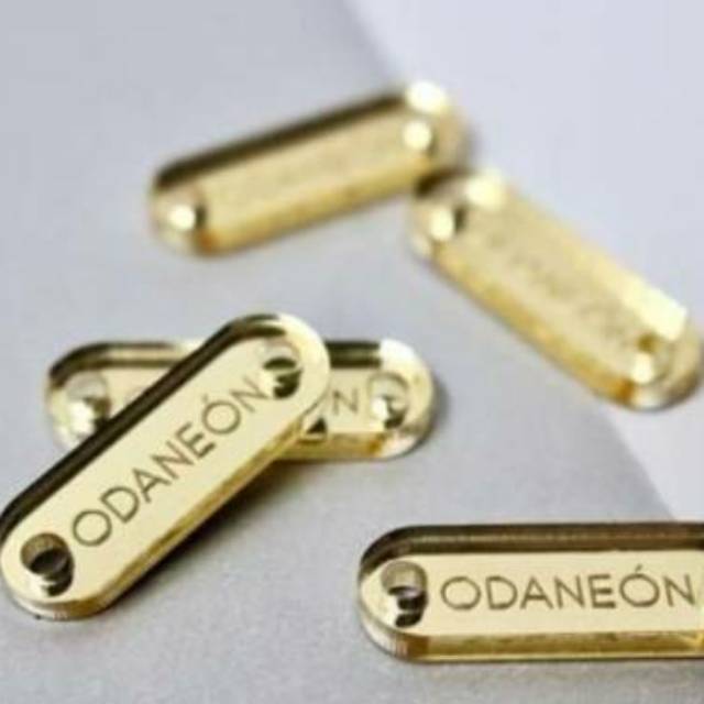 Label hijab/label rebranding/plat akrilik/label akrilik/label plat/rebranding