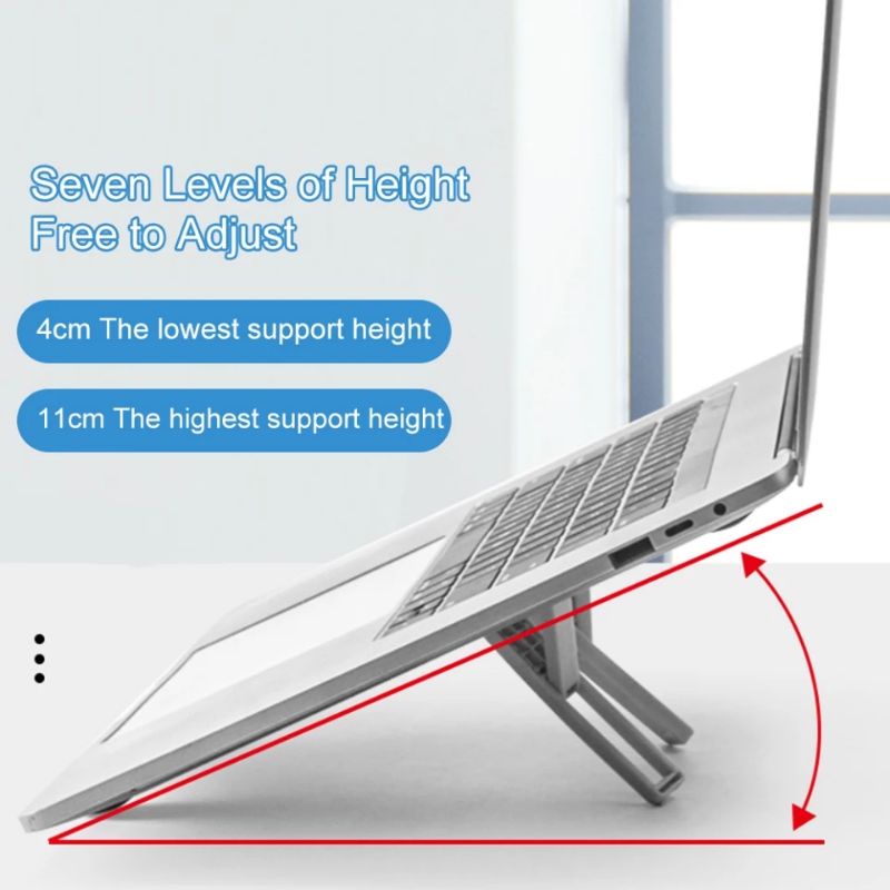 HD42 Stand Holder dudukan Lipat meja penyangga Laptop Notebook Tablet anti slip portable original