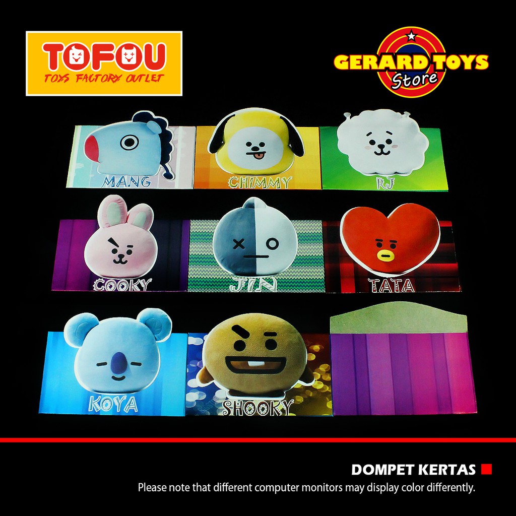 

⭐⭐⭐⭐⭐ Dompet Karton BT21 BTS Amplop Ukuran 20x10cm MURAH KEREN