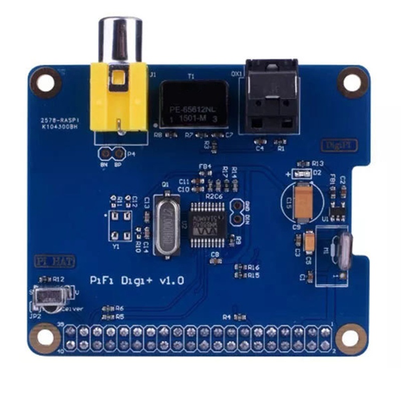 Btsg Untuk Raspberry Pi HiFi Digi+Kartu Suara Digital I2S SPDIF Fiber Optik Cocok Untuk Raspberry Pi3 2model B+Suara C