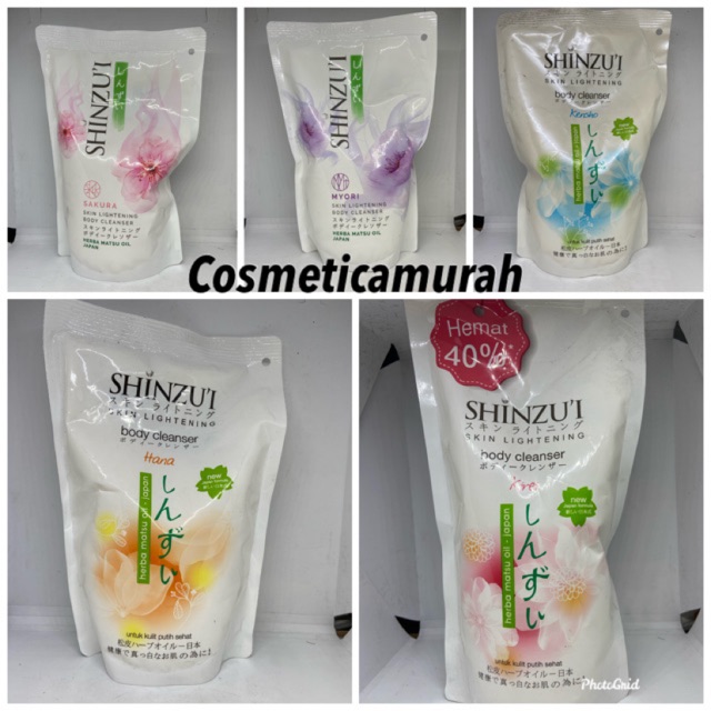 Isi 450 ml - body cleanser shinzui - sabun cair shinzui 450 ml / refill shinzui