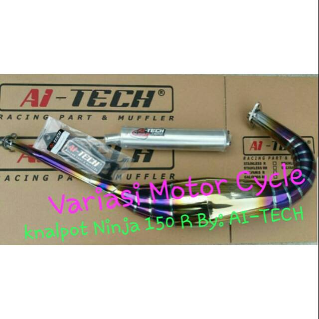 knalpot ninja 150 R pelangi AI-TECH ORIGINAL / knalpot ninja 150 RR