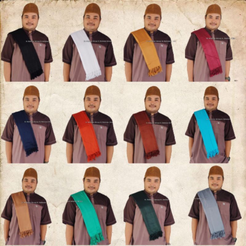 Sorban Polos Putih Hitam Warna Model Rumbay Terbaru Sorban Warna Hitam Putih Polos