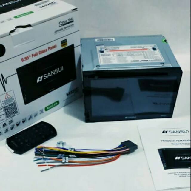 Double Din Sansui SA5202i SAPPORO 6,95 Inch Full Glass Panel Autolink Rp, 810,000
