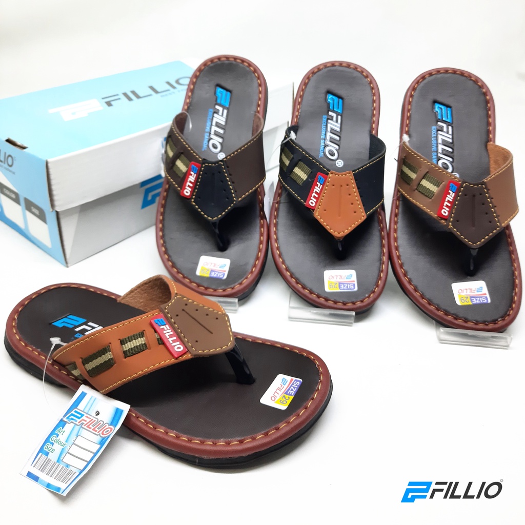 SANDAL ANAK COWOK JAPIT ORIGINAL FILLIO TERBARU ANK8 MURAH ELEGAN
