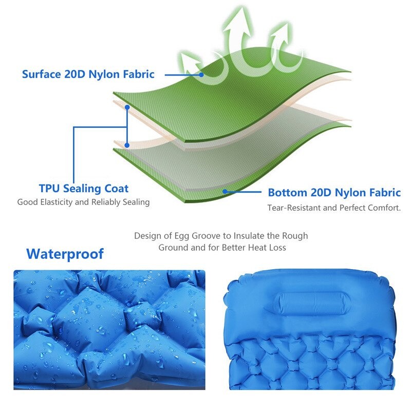 Encampment Kasur Matras Angin Inflatable Bed Air Cushion for Sleeping Bag - NH18