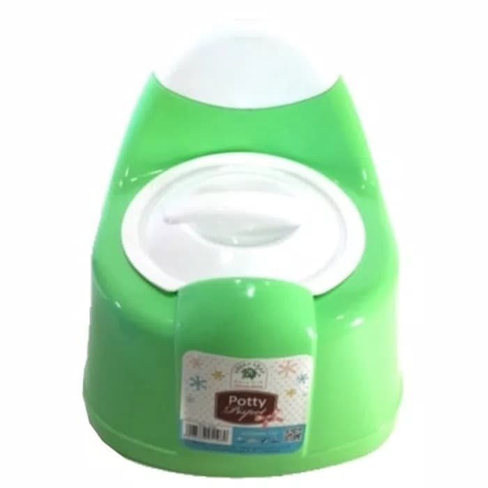 Potty Training Portable Closet Duduk Anak Pispot Green Leaf 5108