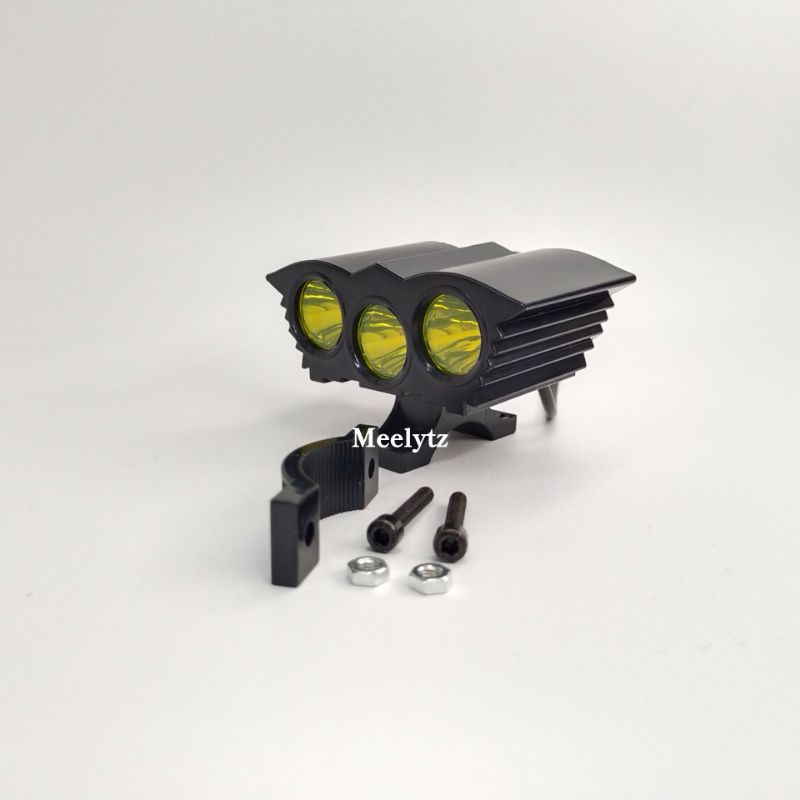 Merk Modish Lampu tembak sorot LED OWL mini 3 mata