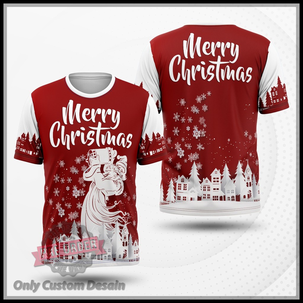 Tshirt Baju Anak Christmas Natal Jersey Natal Art 07 2021 Dewasa Pria Wanita Fullprint Custom Shopee Indonesia