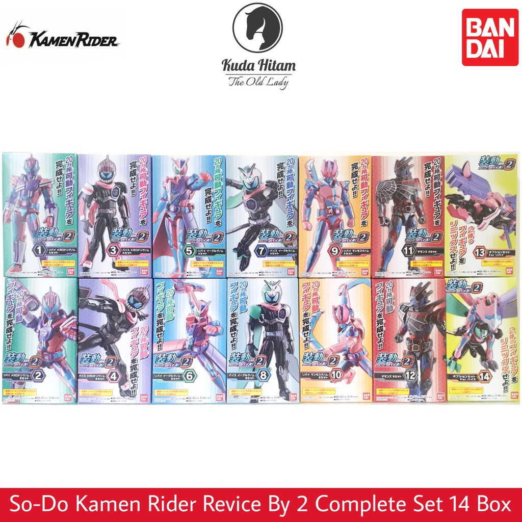 Bandai Sodo So Do Kamen Rider Revice by 2 by2 Revi Vice Megalodon Eagle Mammoth Genome Demons