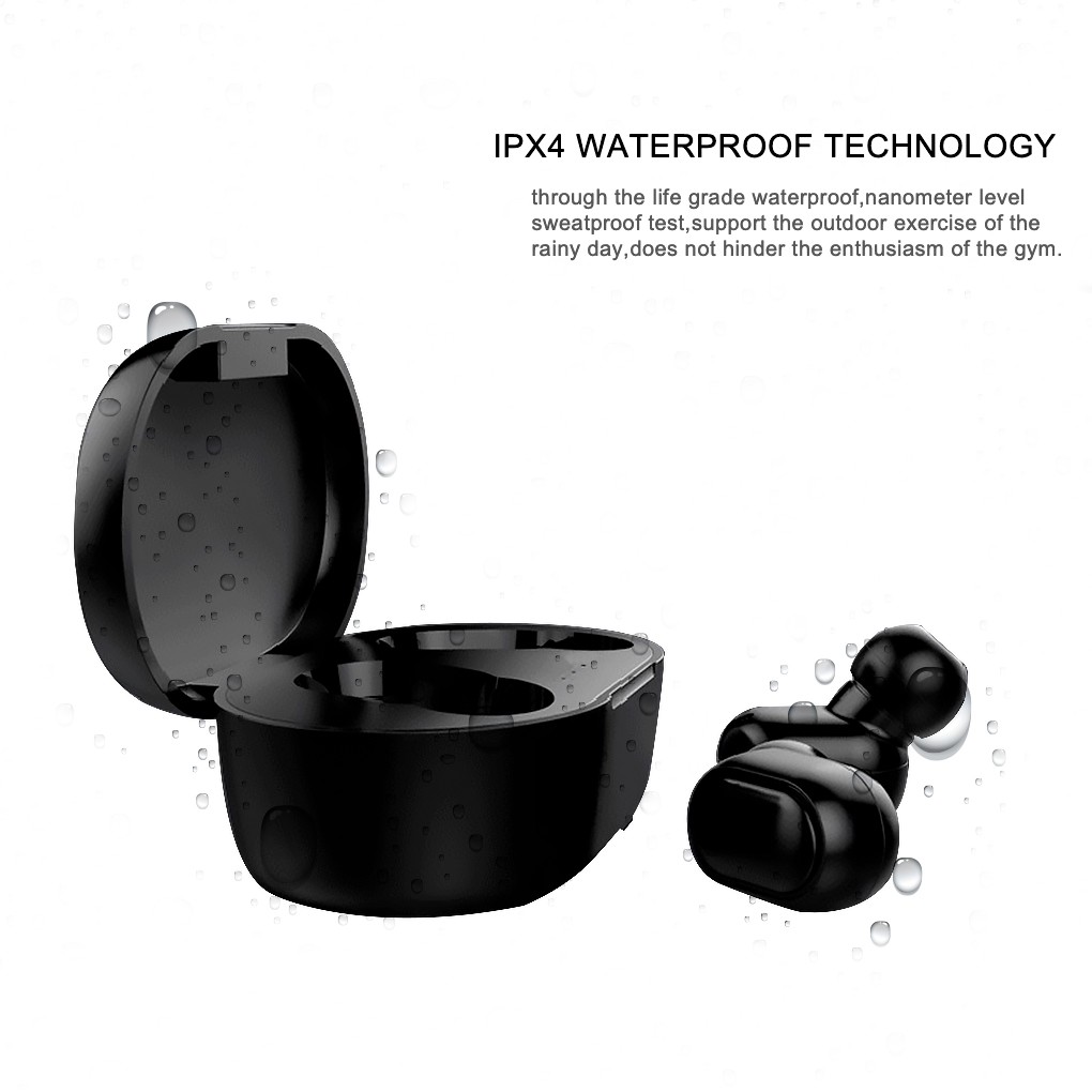 BENCO TWS Headset Bluetooth 5.0 HD Earphone Wireless Touch IPX4 Anti Air dapat Case Charging