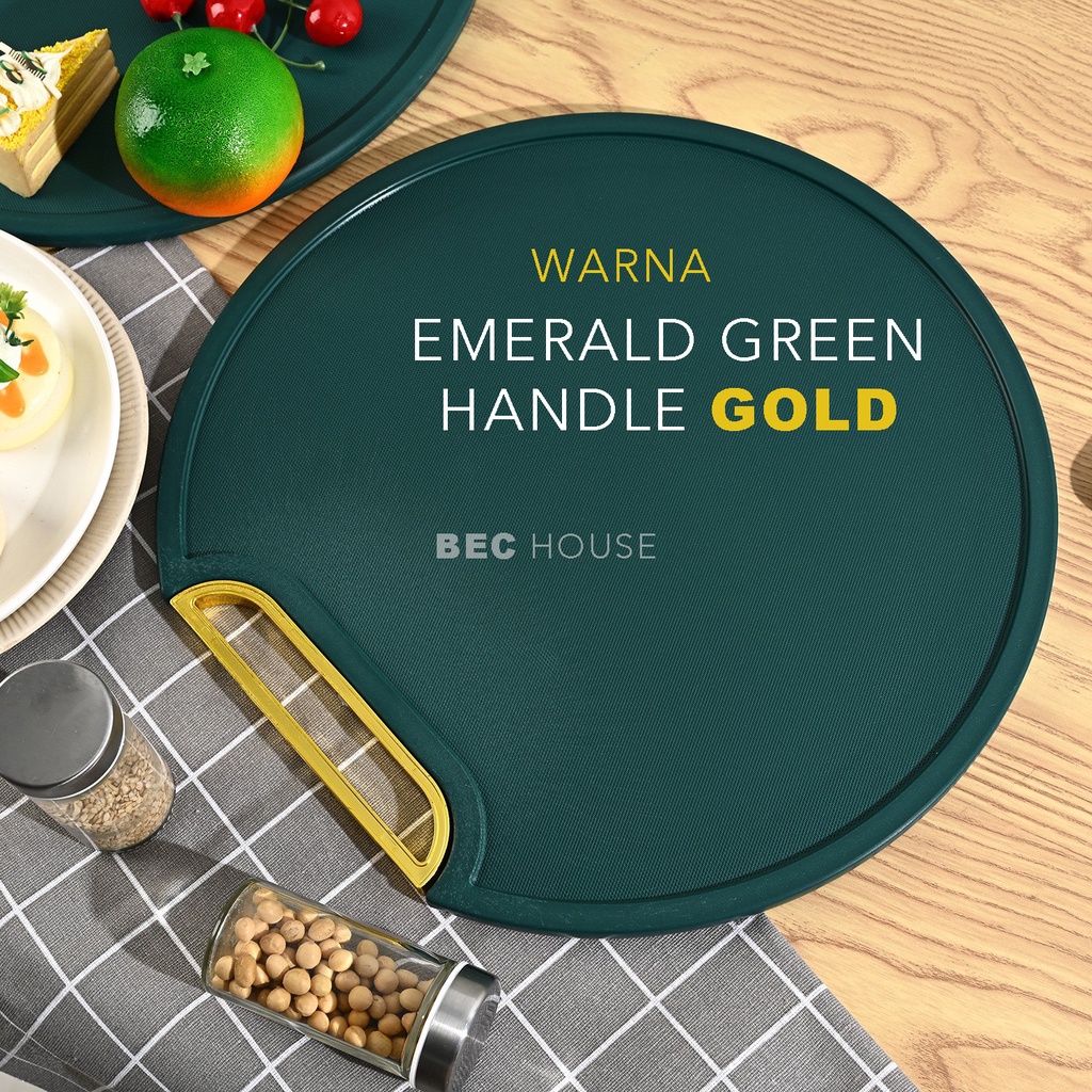 [BEC] Talenan PE Anti Jamur / CUTTING BOARD PREMIUM Dapur Hijau Emerald Kualitas Premium Tebal