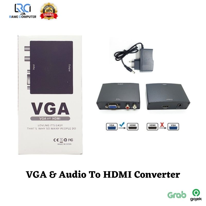 VGA &amp; Audio To HDMI Converter