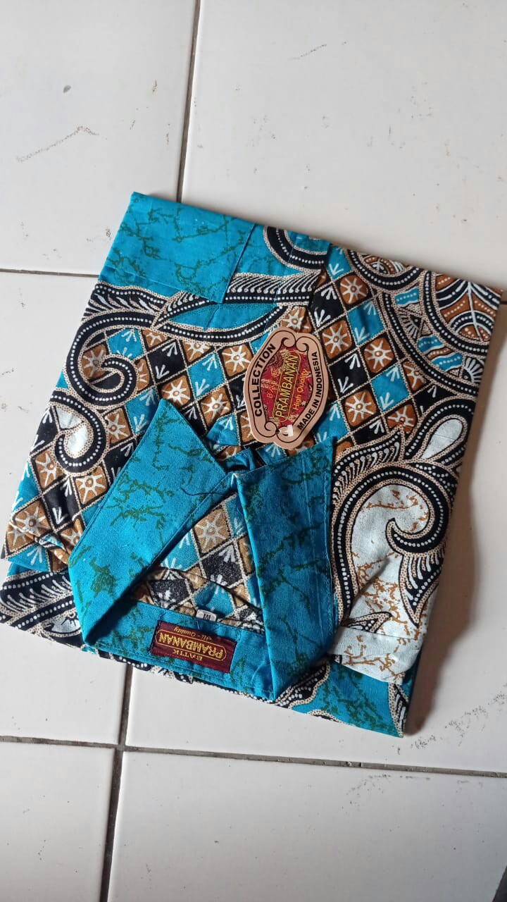 Bswart Batik Hrb026 Kenongo Hem Pendek Padi Pekalongan M L Xl Batik Pria
