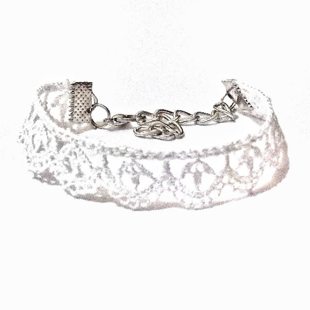 Gelang Brukat Lace Model Gothic Handmade Choker Bracelet Brocade