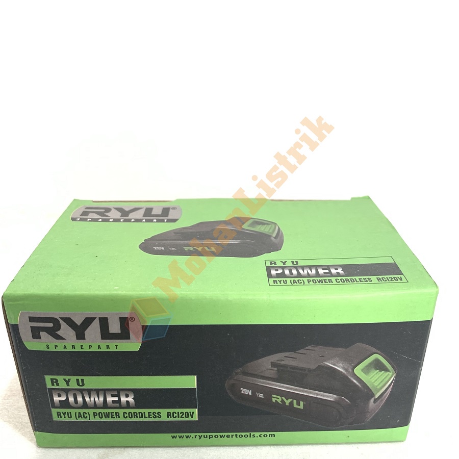 BATERAI BOR CAS RYU 20V 20 VOLT BATERE RYU CORDLESS RCD20V BATTERY ASSY