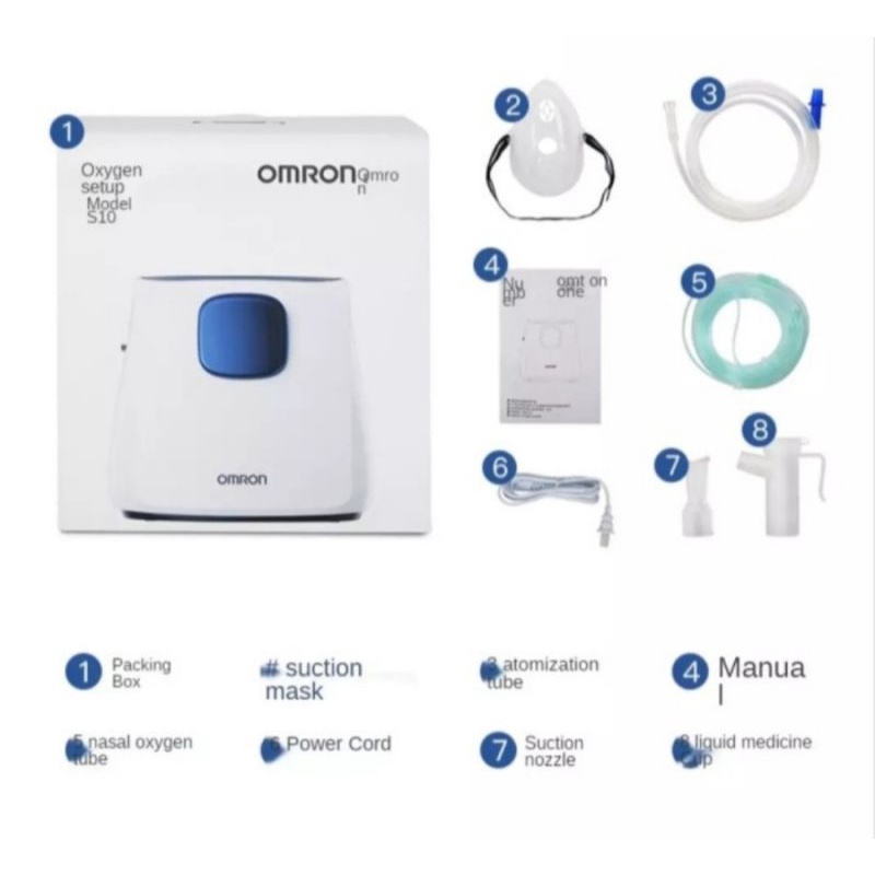 Omron S10 Oxygen Concentrator Nebulizer Atomization Oksigen Konsentrator 2 in 1