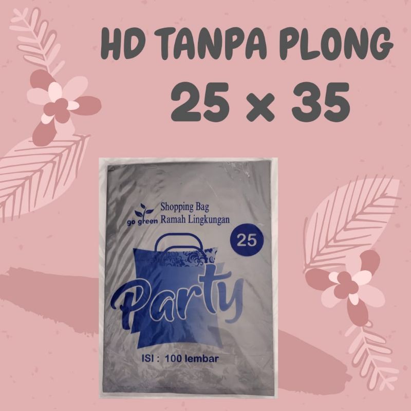 Plastik HD Tanpa Plong 25x35 / Plastik Packing Tanpa Plong 25x35