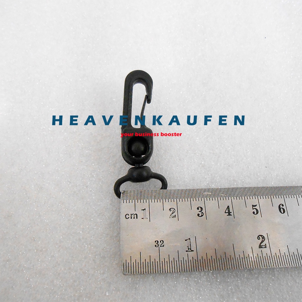 Kait Pengait Gantungan Hook Cantelan 1,5 cm Acetal Warna Hitam