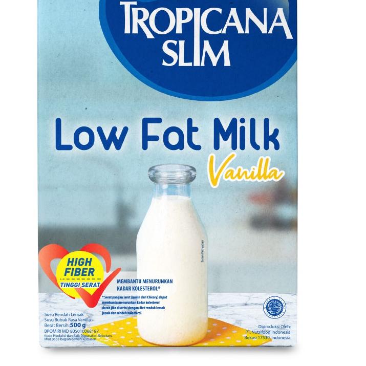 

Baru - Tropicana Slim Susu Low Fat Vanilla 500gr - Bantu Turunkan Kolesterol !