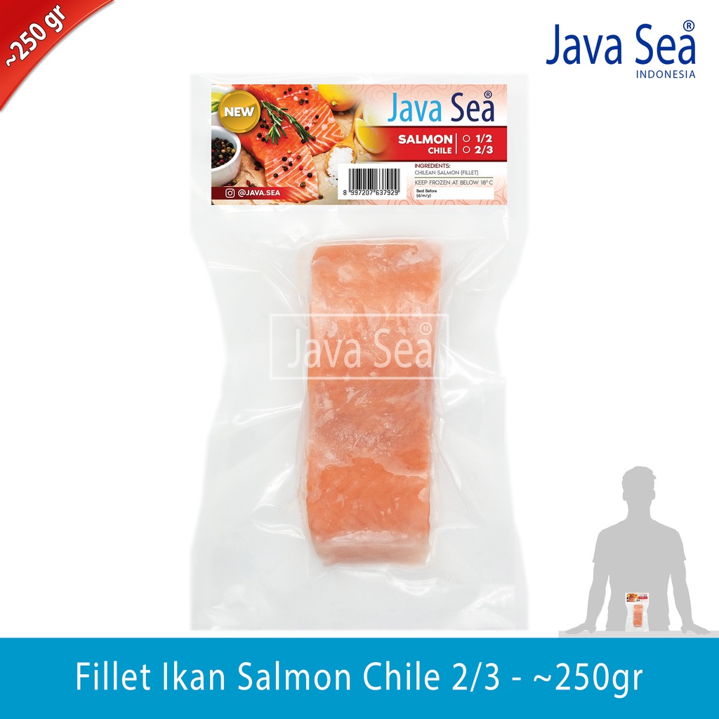 

Fillet Ikan Salmon Chile 2/3 pack 200-300gr Import