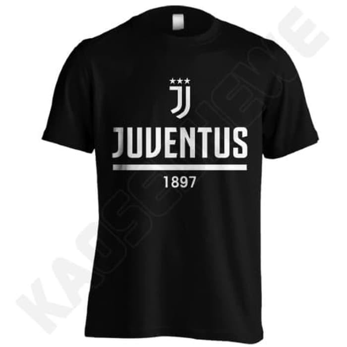 KAOS JUVENTUS 1897 - 02 - WH - HITAM UKURAN S-XXL