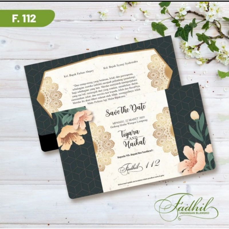 Fadhil 112 Blangko Undangan Nikah Ultah Khitan