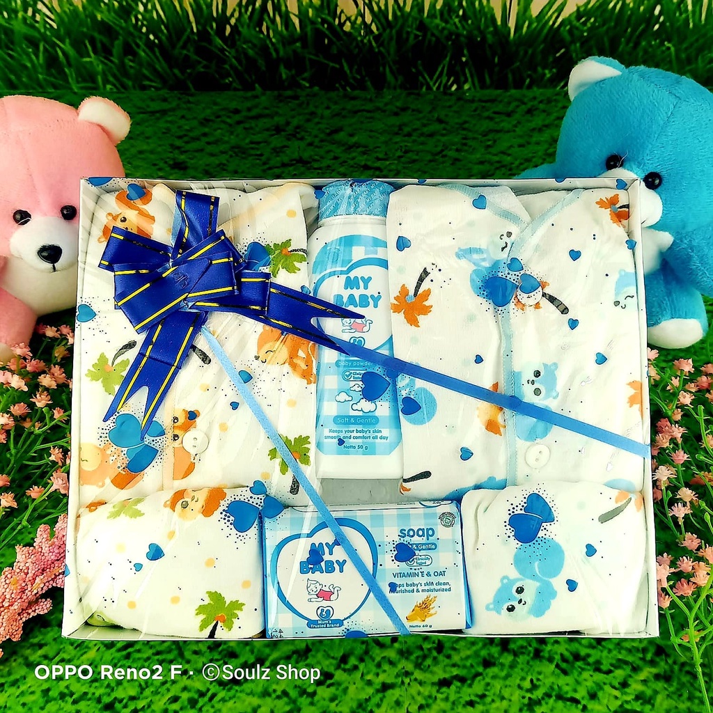 SOUL [Baby 12] Hamper Bayi Kado Lahiran Newborn Paket Set Lengkap  Cute Gift Parcel Real Pict Hampers baby boy and girl Parcel Bayi Laki-laki Perempuan