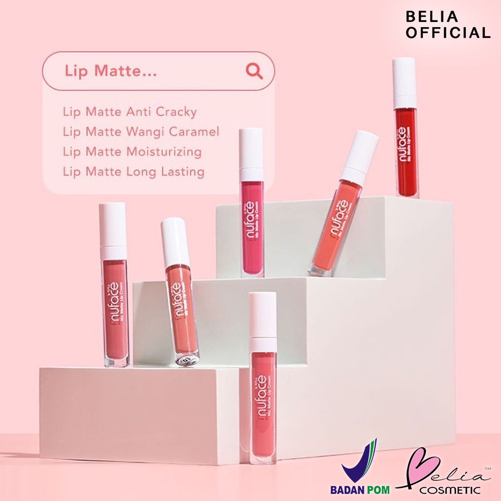 ❤ BELIA ❤ NUFACE Lip Cream &amp; Tint Series | Matte | Juicy LipTint | Kosmetik Bibir | Korean Series | Grape Strawberry Peach Juice Korea Namsan Jeju Gangnam Nami Incheon Donghae Busan Ulsan Seoul Daegu Itaewon | BPOM