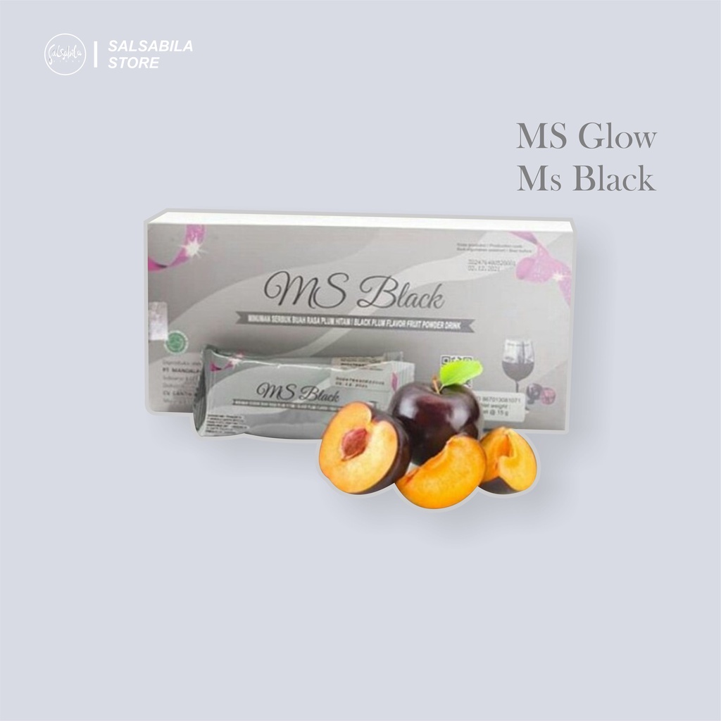Ms Glow Ori Ms Black - MINUMAN MS GLOW - MS GLOW ORIGINAL - PERAWATAN WANITA