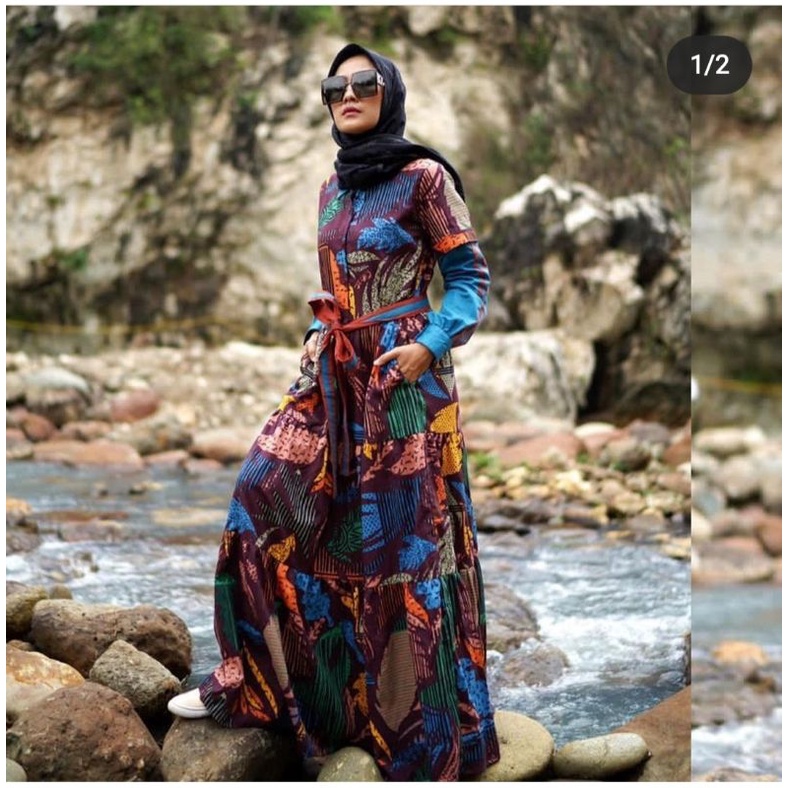 preloved dress monel.gamis monel