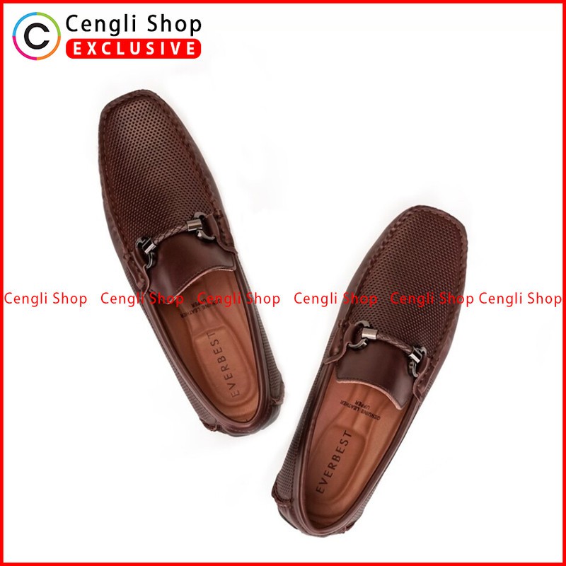 SEPATU EVERBEST PRIA TERBARU ORIGINAL PANSUS LOAFER COKLAT EVEM150