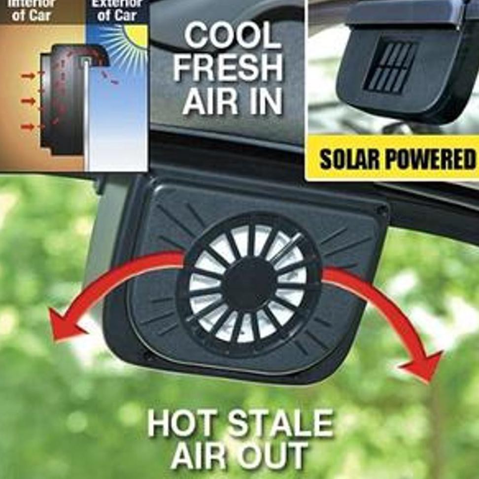 Auto Fan Solar Fan Auto Cool Kipas Otomatis Tenaga Surya Untuk Mobil Shopee Indonesia