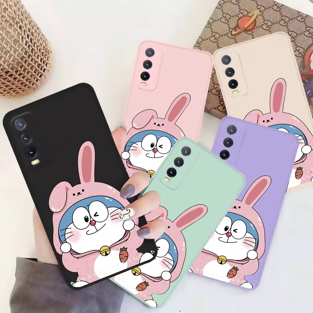Case Vivo Y21s/Y21 2021/Y33t DORABBIT Lucu | Casing Bergambar | Case Macaroon- Case Macaron Square E