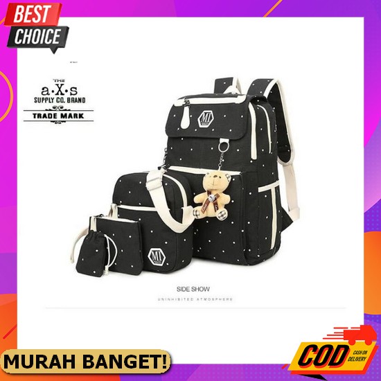 Amy - Tas Anak Korea Perempuan Ransel Korea Anak Perempuan Import Unicorn Terbaru 2021 Canvas Origin