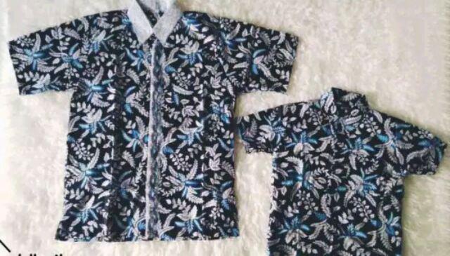 Batik Anak Size Terlengkap! Nivana Motif Kemeja Anak Blarak Jari Biru Hijau Merah Kid Fashion