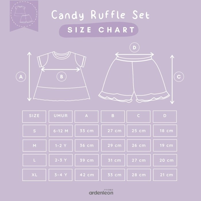 Makassar ! Candy Ruffle Set ARDENLEON