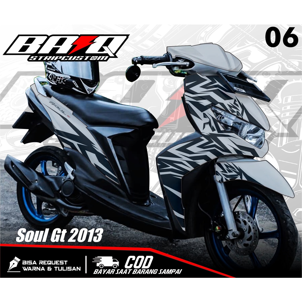 Decal MIO SOUL GT 2013 - Decal Variasi list Yamaha MIO SOUL ABSTRAK Full Body